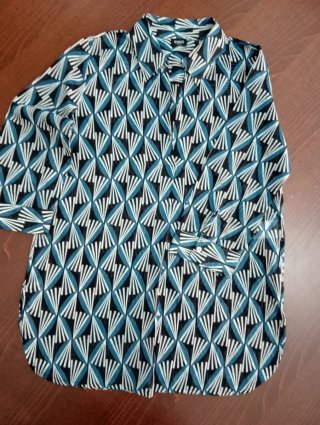 Camicetta donna EMM3 fantasia geometrica
