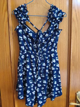 Mono Corto Soleia Floral Azul Marino