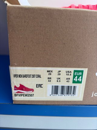 Zapatillas Joma Viper Men Barefoot Coral TALLAS +