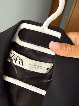 Chaqueta Zara Negra Doble Botonadura