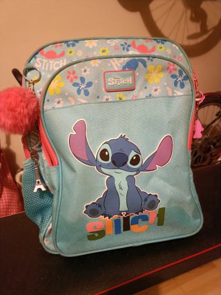 Mochila Disney Stitch Azul y Rosa