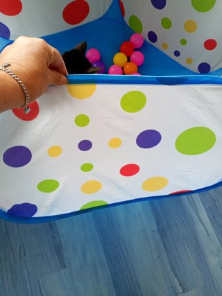Parque de bolas infantil con pelotas