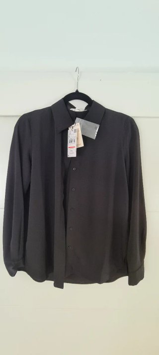 Camisa Mango Negra Talla xs (da talla)