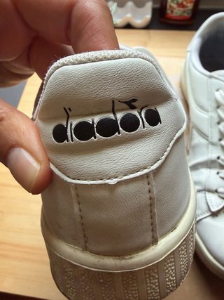 Sneakers Diadora Pelle Bianca Donna