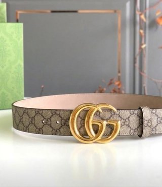 Cinturón Gucci GG Marmont Beige