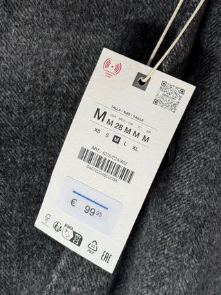 Chaqueta Zara Gris Talla M