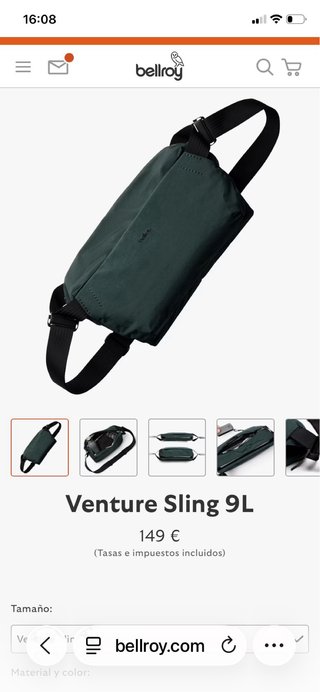 Bandolera Bellroy Venture Sling 9L Deep Ocean