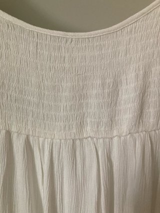 Vestido mini Stradivarius blanco