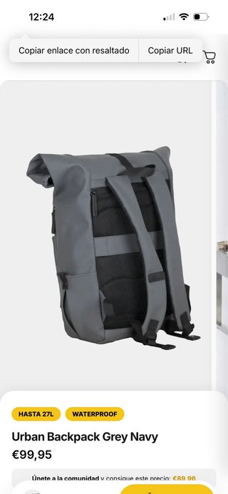 Mochila Pilatus Urban Grey Impermeable