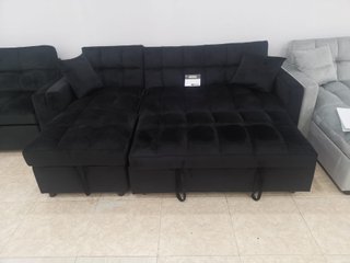 Sofá Cama Chaise Longue Negro