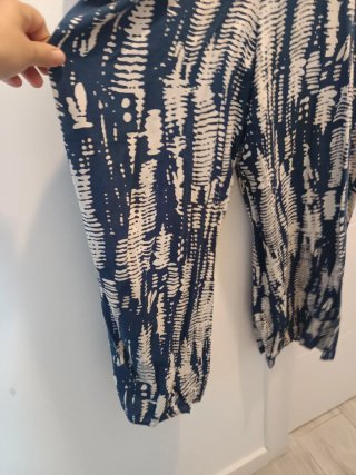 Mono Natura azul y blanco