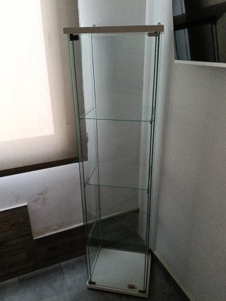 Vitrina de cristal alta