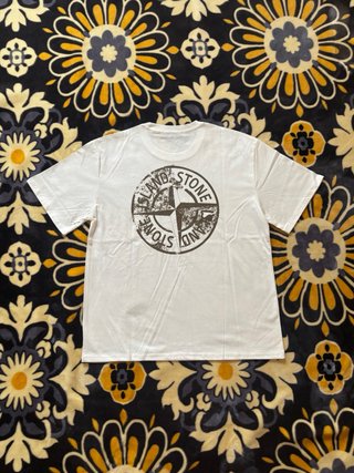 Camiseta Stone Island Blanca Talla L