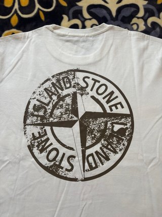 Camiseta Stone Island Blanca Talla L