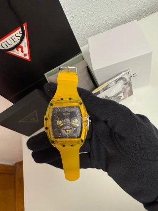 Reloj Guess Amarillo Transparente