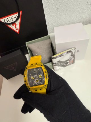 Reloj Guess Amarillo Transparente