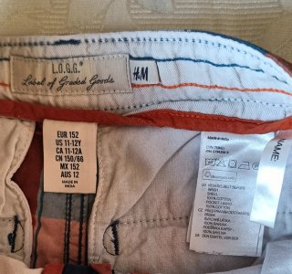 Bermuda H&M ragazzo 11/12 anni cotone