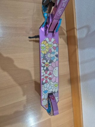 Patinete Oxelo mid 5 Morado Flores