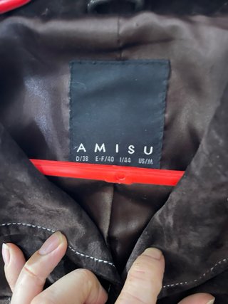 Chaqueta de ante marrón