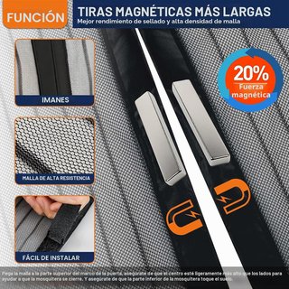 Mosquitera magnética DIKER 180x240