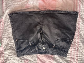 Falda pantalón Stradivarius gris