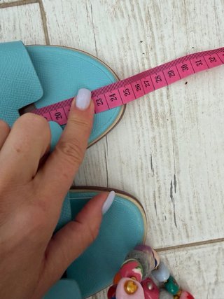 Sandalias planas azules nuevas