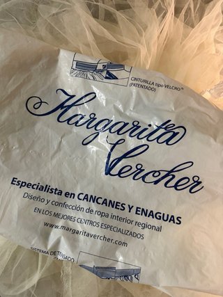 Cancán Fallera Blanco