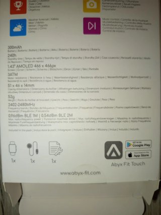 Reloj inteligente abyx fit gps2