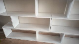 Estanterías modulares blancas de diseño moderno