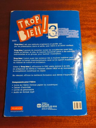 Libro de francés: Trop bien! 3