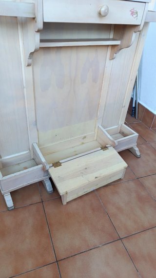 Mueble recibidor madera provenzal