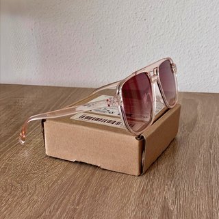 Gafas de sol aviador rosa transparente vintage