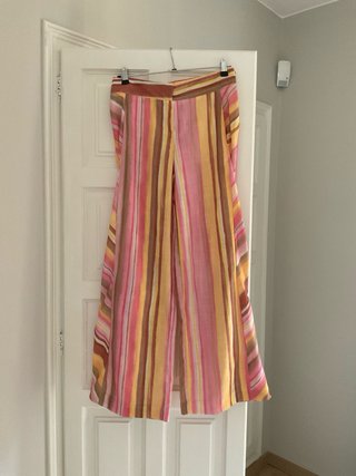Pantalones rayas rosa y amarillo