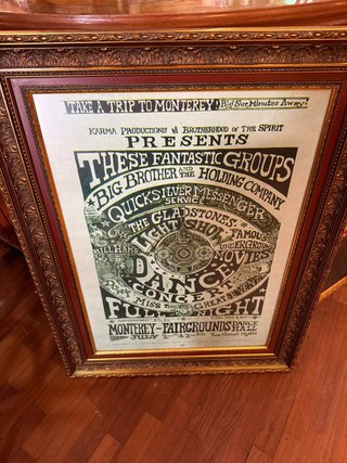 Cartel Concierto Monterey Fairgrounds 1967