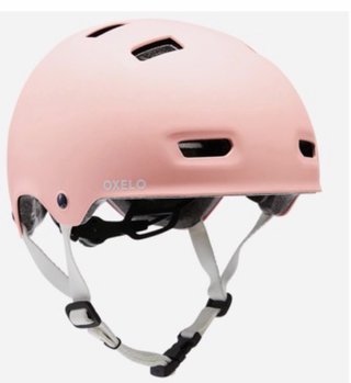 Casco Oxelo rosa, patinete, skate, patin,bicicleta