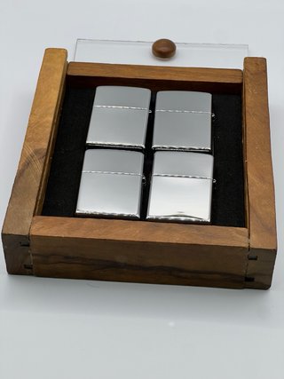 Set 4 Zippo FC Barcelona Trofeos Incluye Expositor