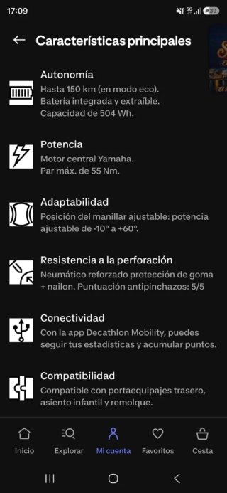 Bicicleta Eléctrica Decathlon Rockrider