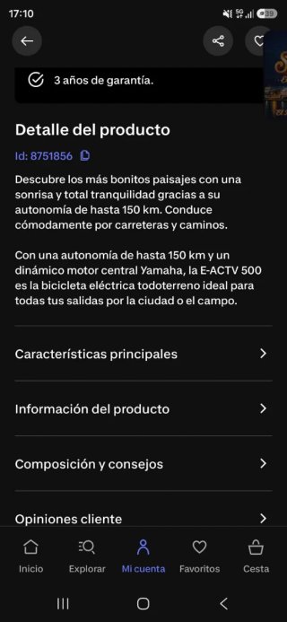 Bicicleta Eléctrica Decathlon Rockrider