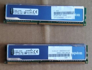 2x Kingston DDR3 4GB Memoria RAM