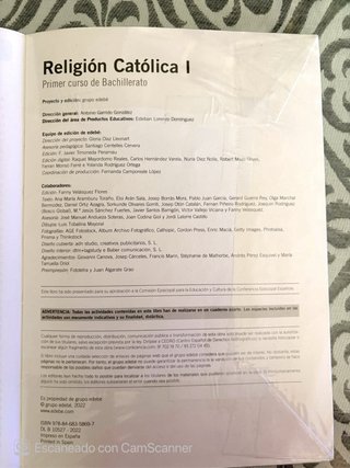 LIBRO BACHILLERATO RELIGIÓN CATÓLICA EDEBE