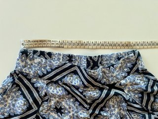 Shorts H&M blu damascati in viscosa – vita alta –