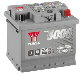 Batería Coche Yuasa YBX5063 12V 52Ah 520A
