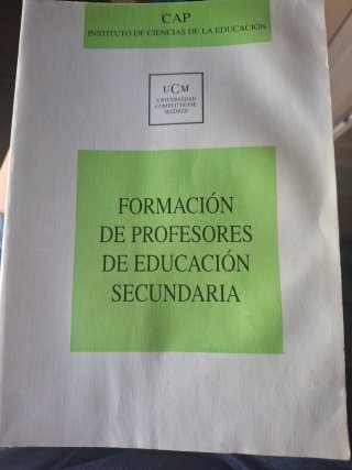 Formacion de profesores de educacion secundaria