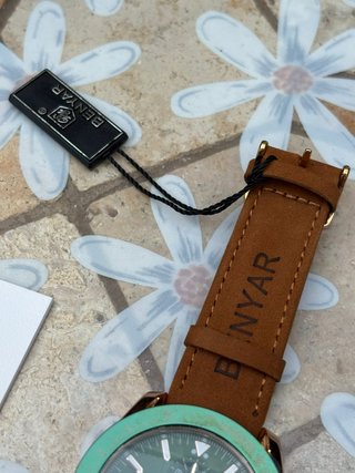 Reloj BENYAR Cronógrafo Verde y Dorado
