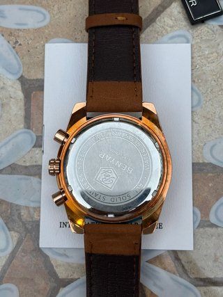 Reloj BENYAR Cronógrafo Verde y Dorado