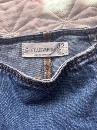 Falda pantalón vaquera Stradivarius cremallera