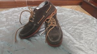 Botines de ante con cordones hombre