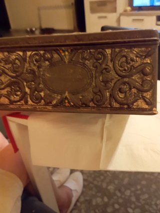 Cubiertos bañados en plata, caja vintage 1908