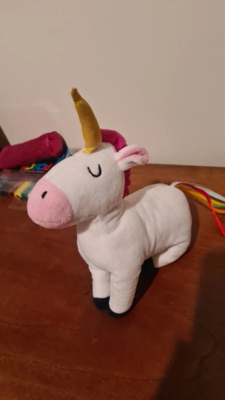 Peluche Unicórnio Macio para Bebé.  17 cm