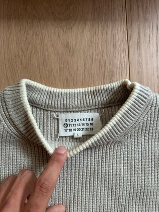 Jersey Maison Margiela Beige Punto